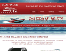 Tablet Screenshot of boatfindertransport.com